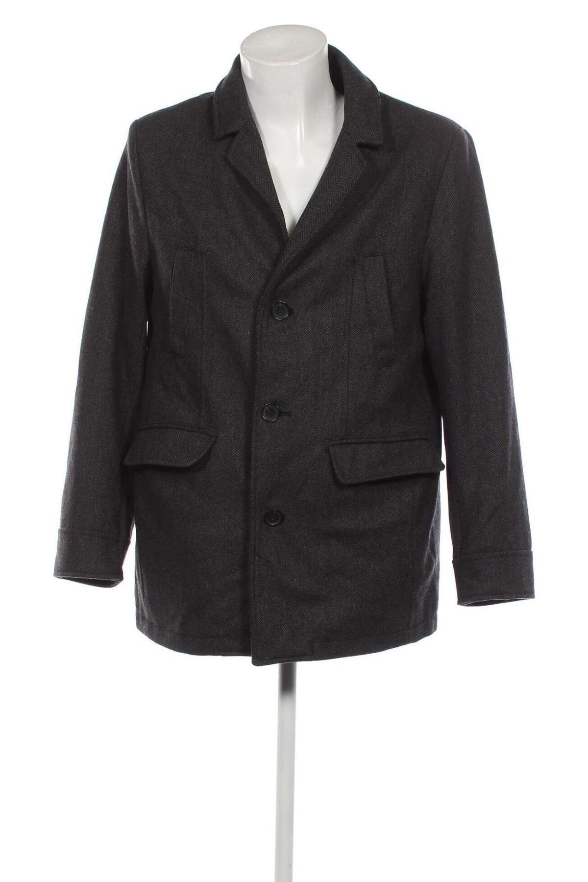 Мъжко палто Charles Vogele, Размер L, Цвят Сив, Цена 53,50 лв.