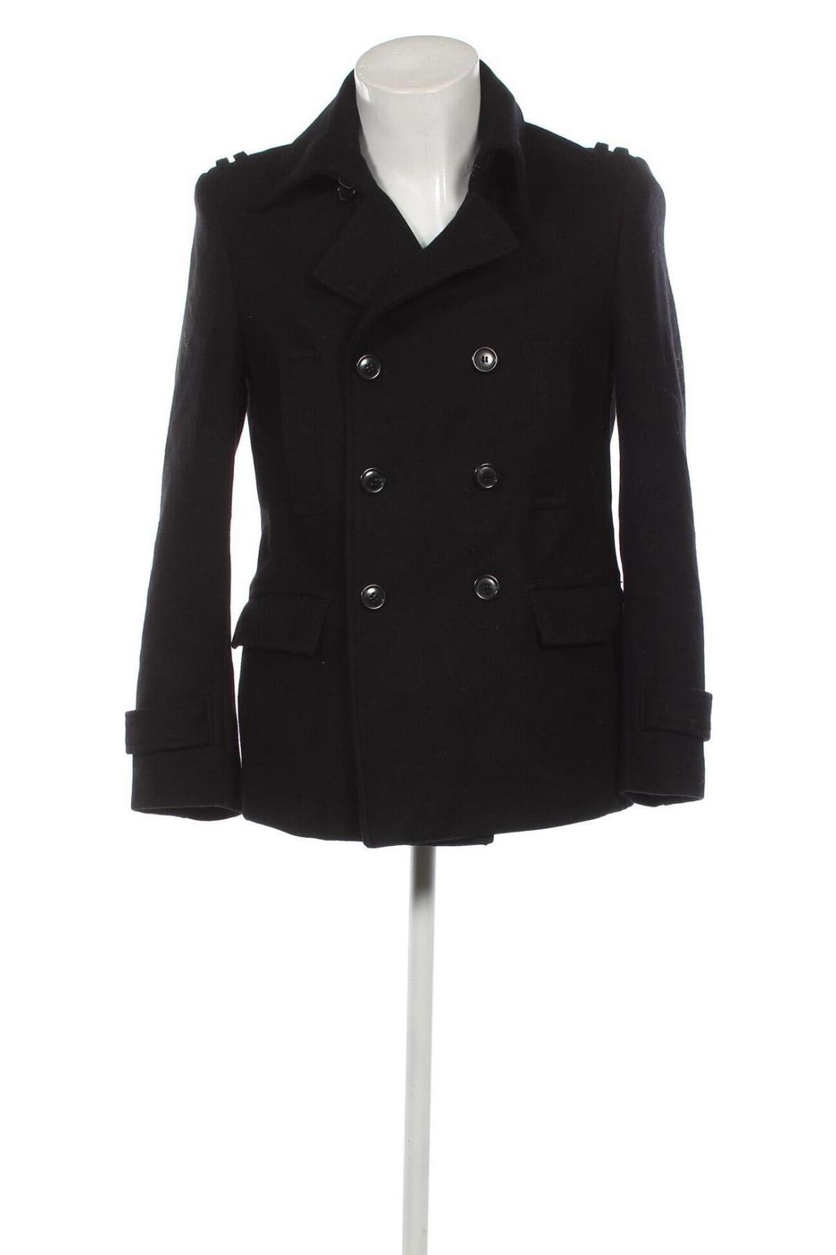 Pánský kabát  H&M, Velikost M, Barva Černá, Cena  921,00 Kč