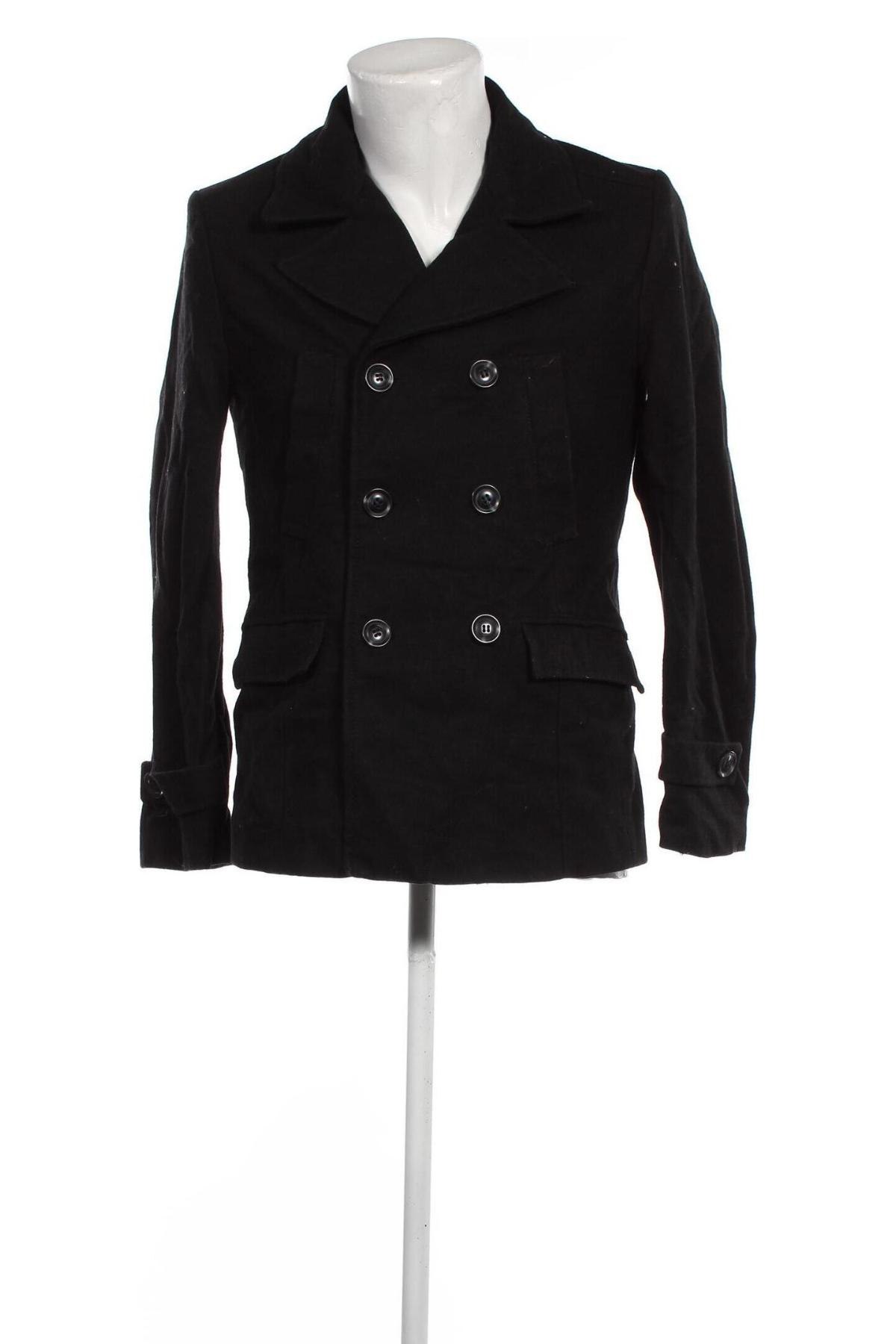 Pánský kabát  H&M, Velikost M, Barva Černá, Cena  1 706,00 Kč