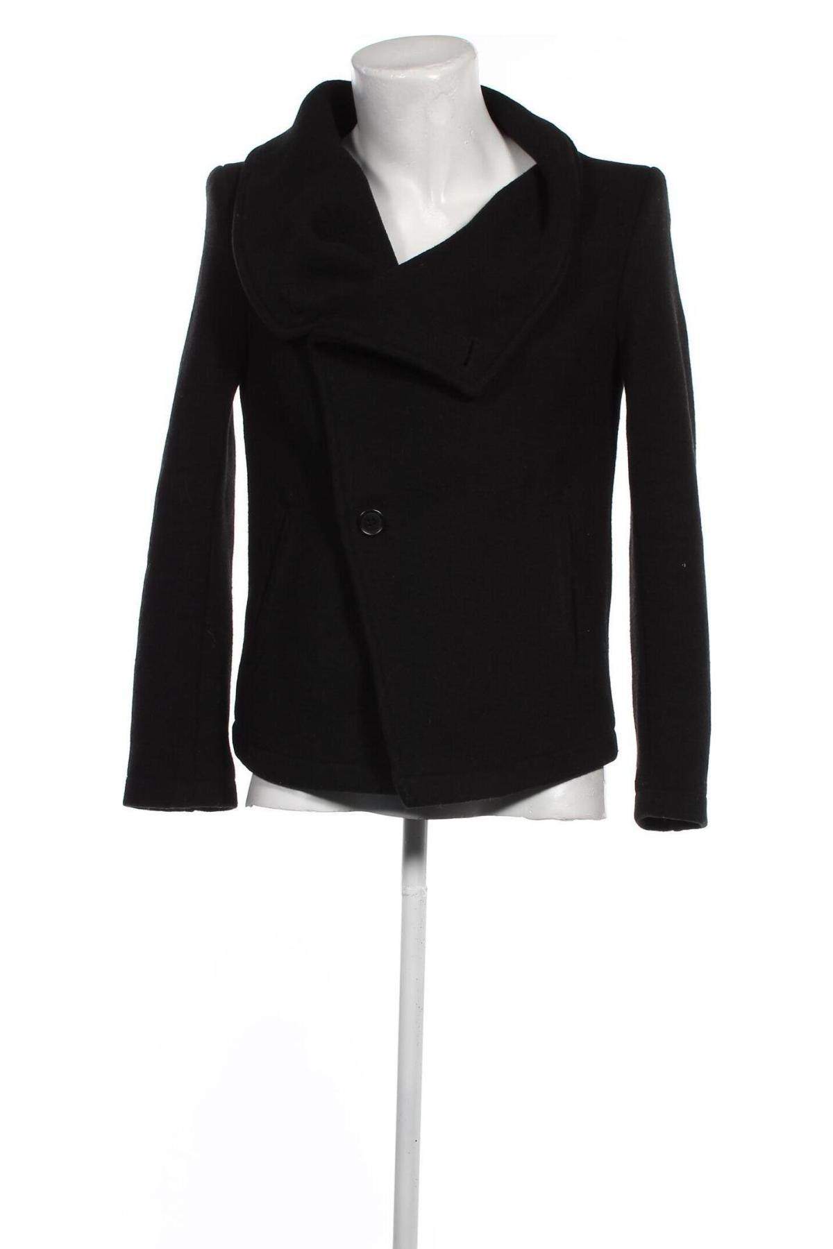 Мъжко палто H&M Divided, Размер S, Цвят Черен, Цена 57,78 лв.