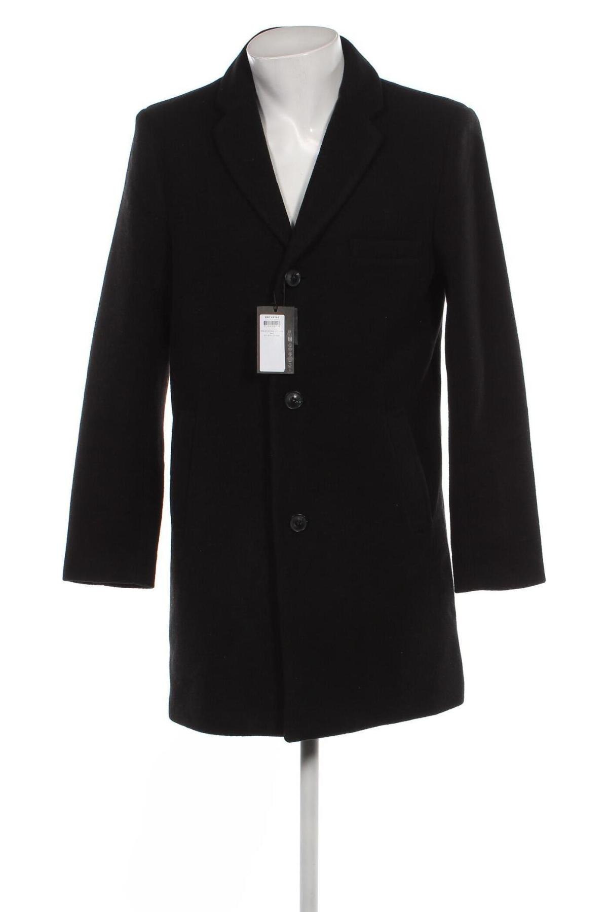 Pánsky kabát  Only & Sons, Veľkosť L, Farba Čierna, Cena  36,35 €