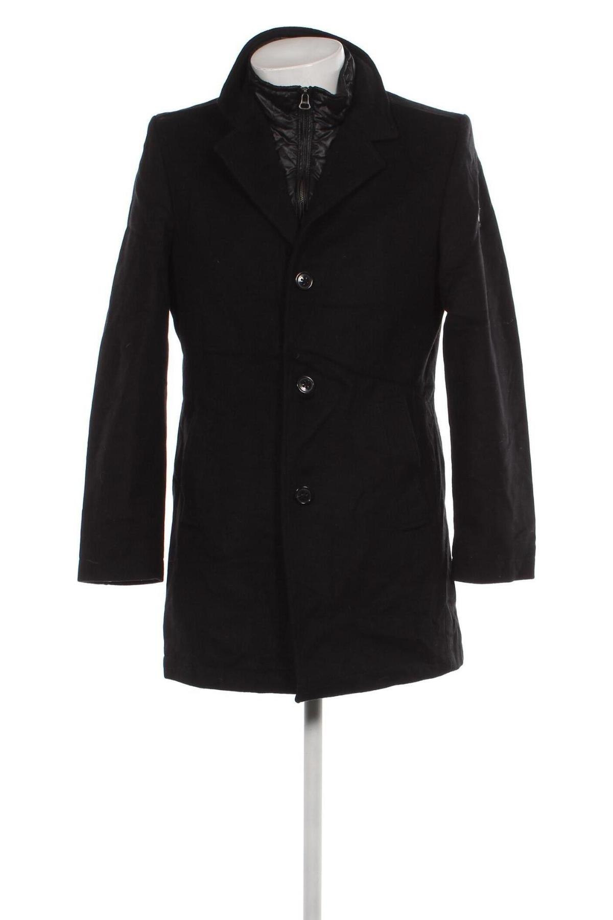 Ανδρικά παλτό S.Oliver, Μέγεθος M, Χρώμα Μαύρο, Τιμή 27,84 €