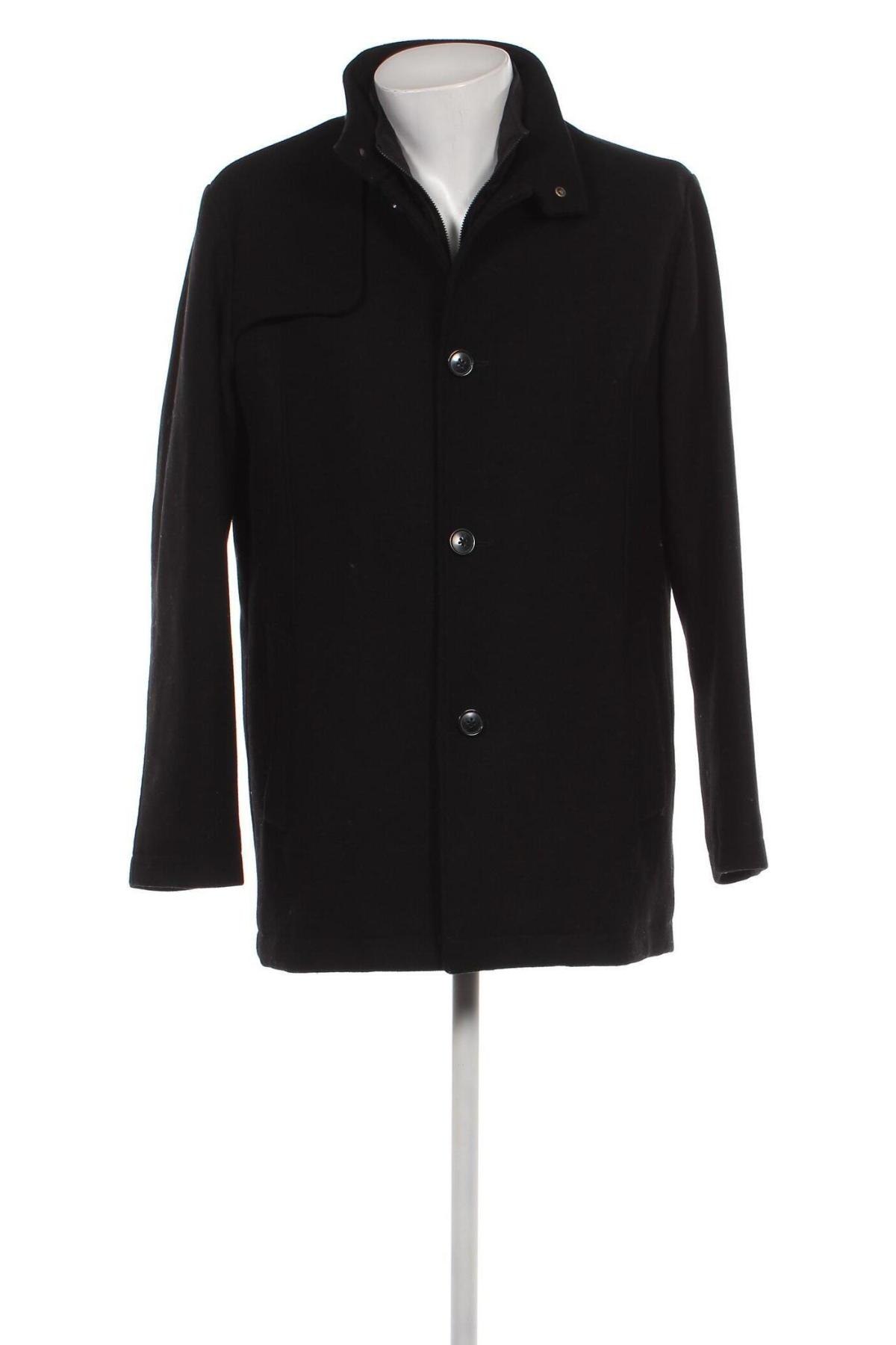Ανδρικά παλτό Selected Homme, Μέγεθος L, Χρώμα Μαύρο, Τιμή 64,67 €