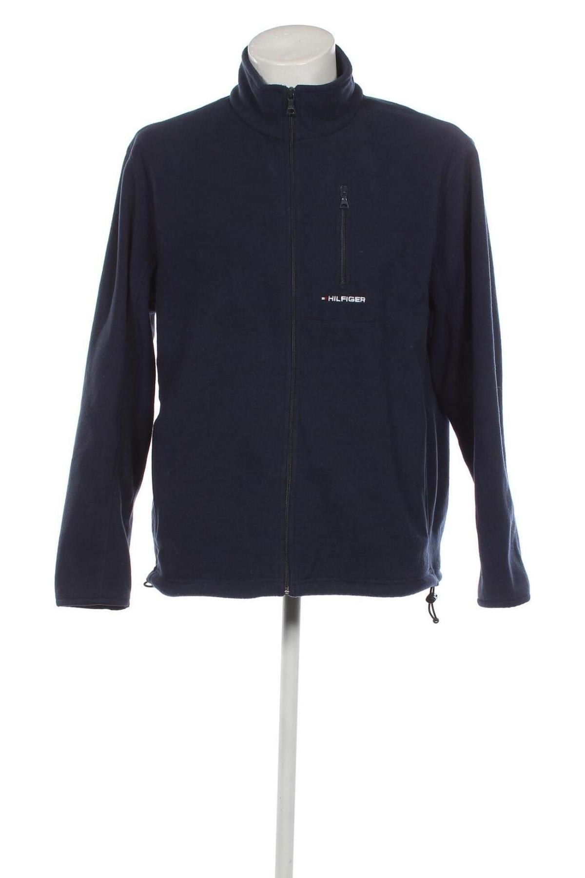 Herren Fleecejacke Tommy Hilfiger, Größe M, Farbe Blau, Preis 61,06 €