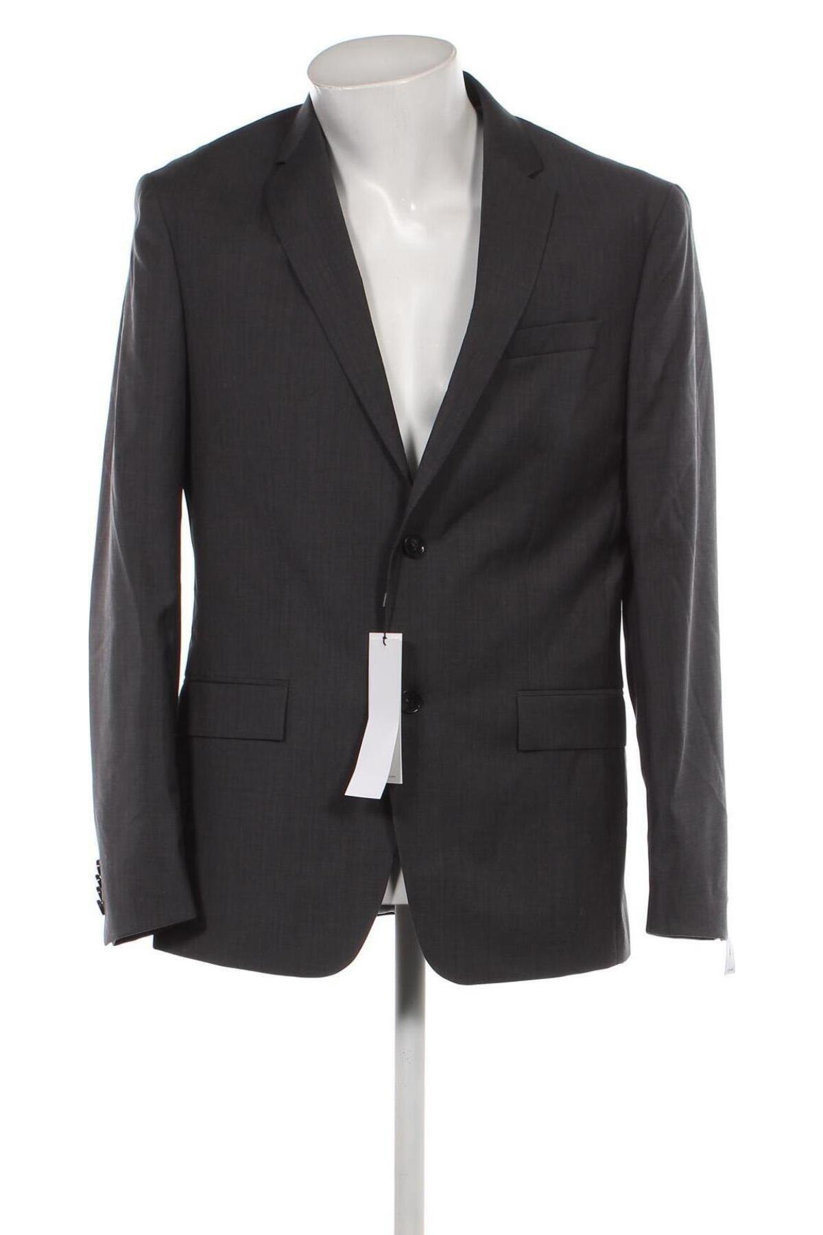 Ανδρικό σακάκι Calvin Klein, Μέγεθος L, Χρώμα Γκρί, Τιμή 46,36 €