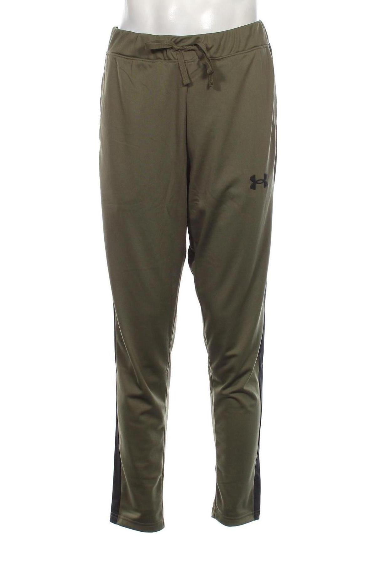 Pantaloni trening de bărbați Under Armour, Mărime XL, Culoare Verde, Preț 286,18 Lei