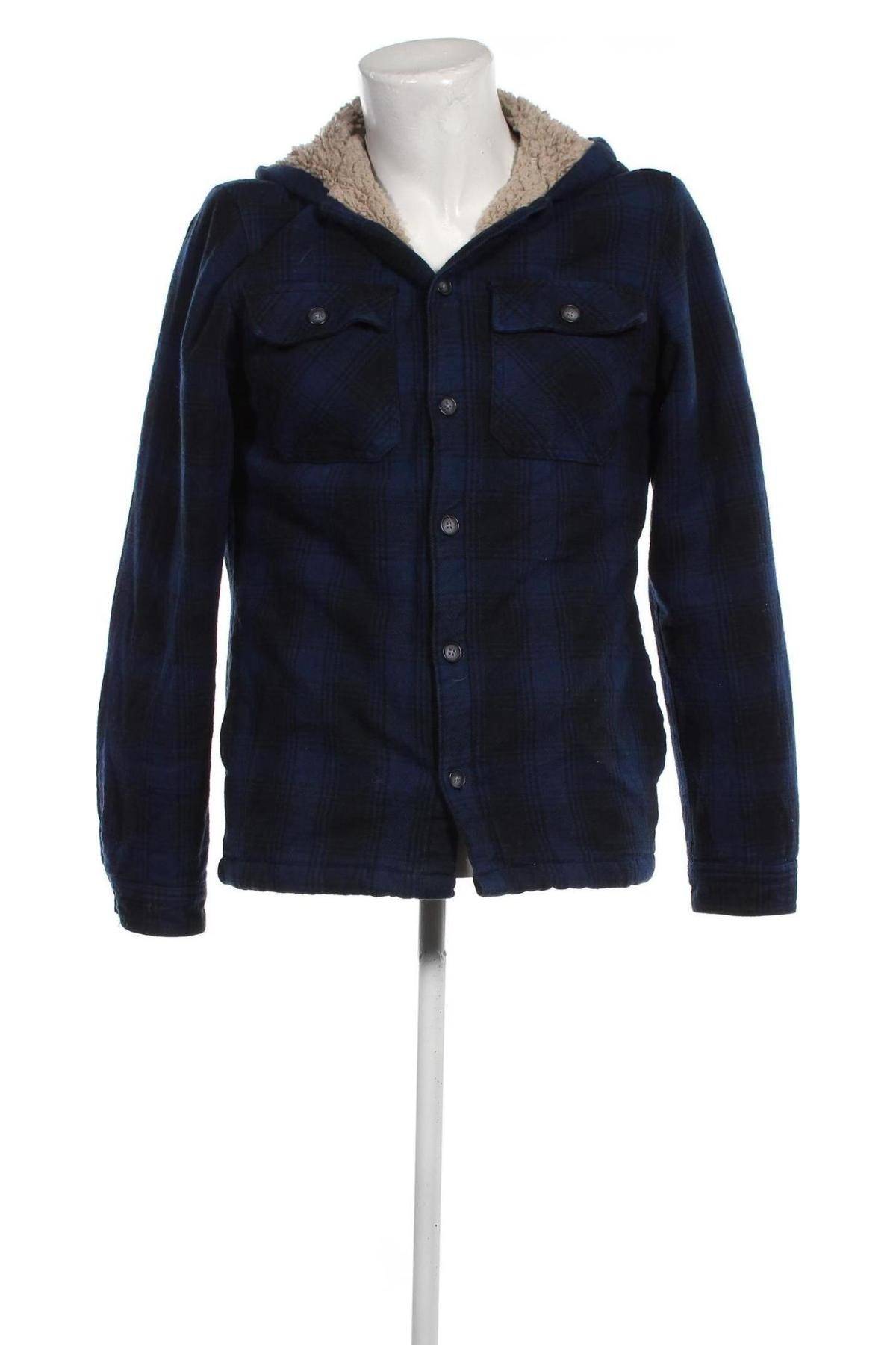 Ανδρικό μπουφάν Pull&Bear, Μέγεθος M, Χρώμα Μπλέ, Τιμή 14,71 €