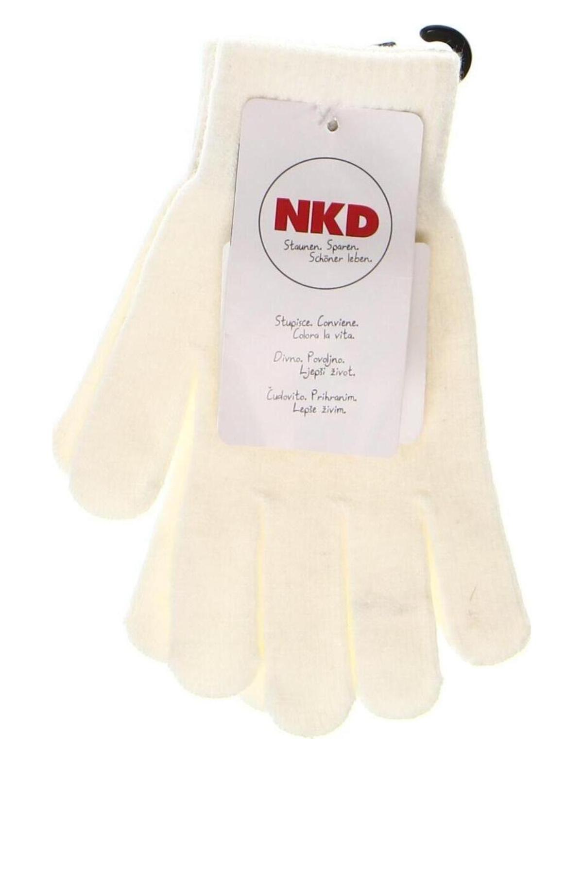 Rękawiczki Nkd, Kolor Biały, Cena 70,36 zł