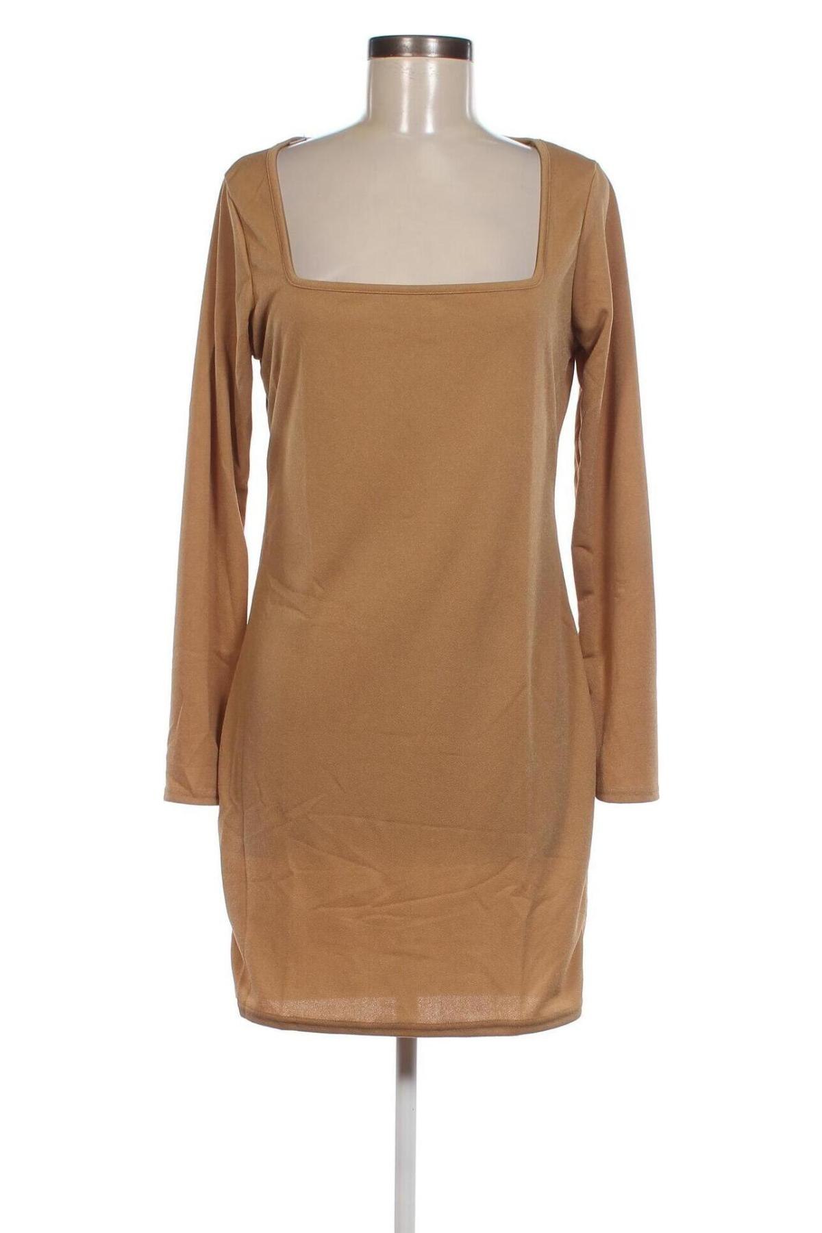 Kleid Boohoo, Größe L, Farbe Beige, Preis 5,99 €