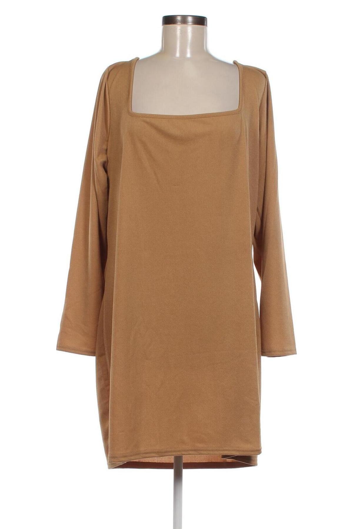 Kleid Boohoo, Größe 3XL, Farbe Beige, Preis 9,25 €
