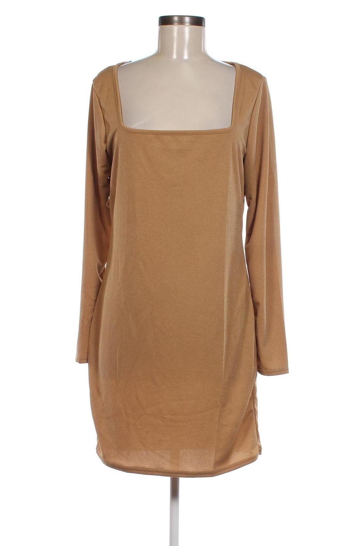 Kleid Boohoo, Größe XL, Farbe Beige, Preis 9,25 €