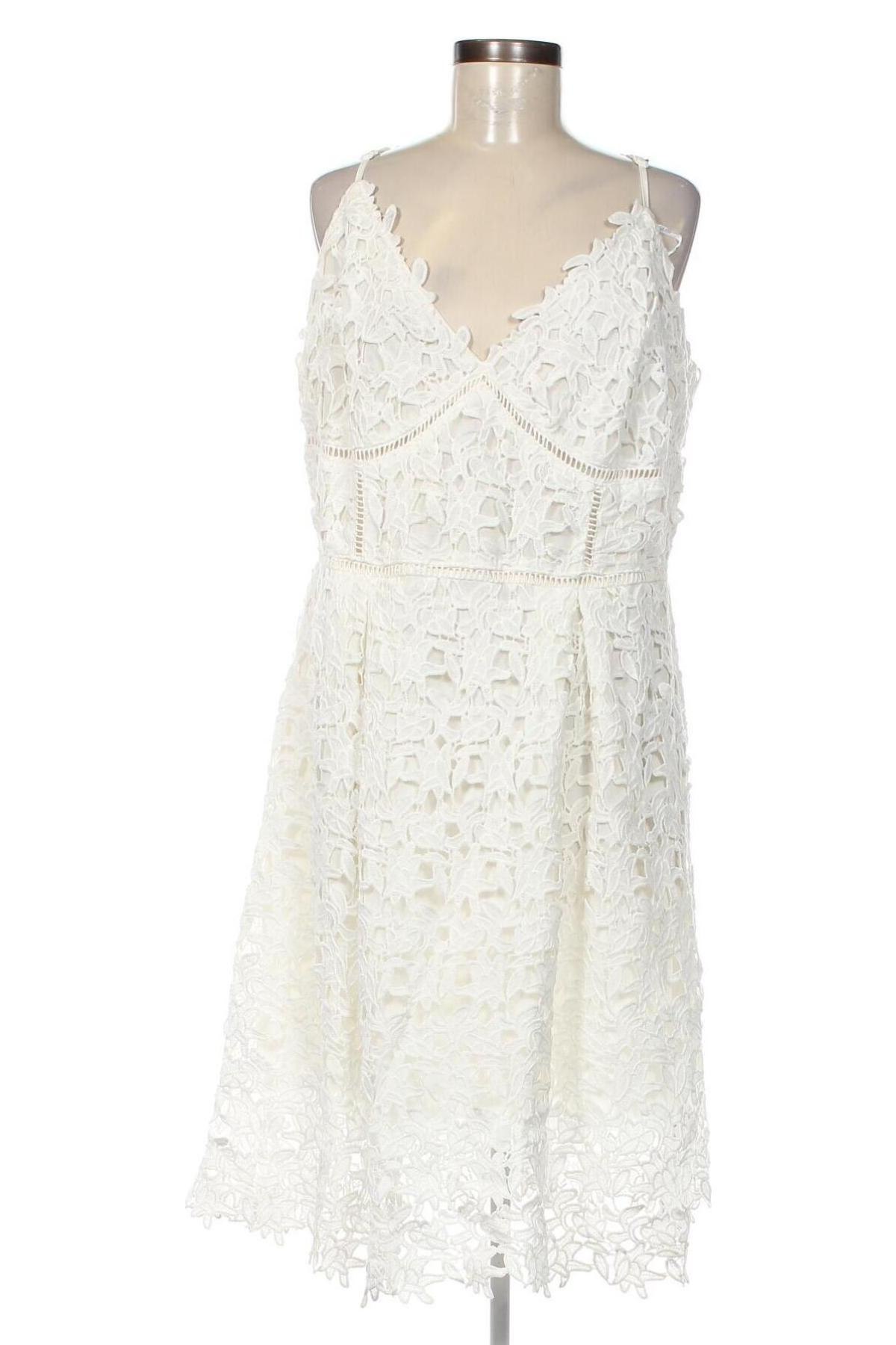 Kleid City Chic, Größe M, Farbe Weiß, Preis 20,18 €