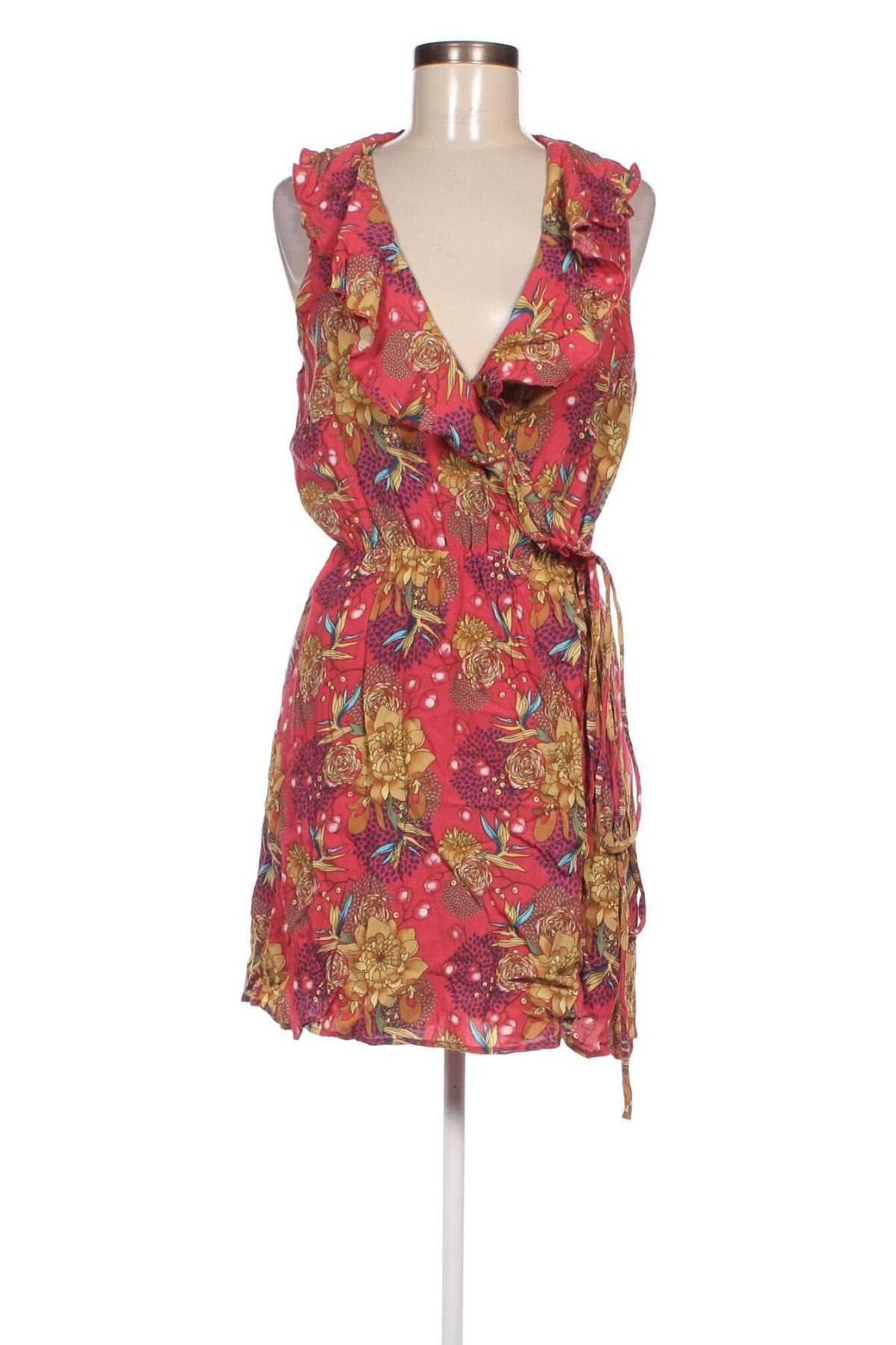 Φόρεμα Funky Buddha, Μέγεθος L, Χρώμα Ρόζ , Τιμή 25,36 €