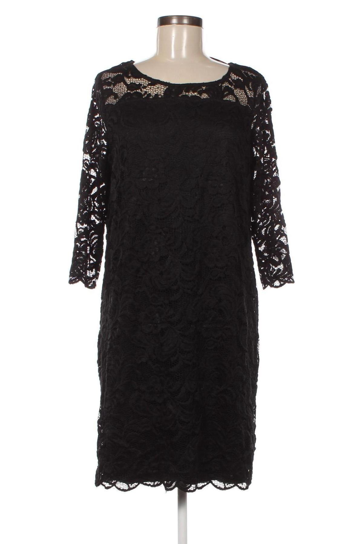 Φόρεμα Jean Pascale, Μέγεθος L, Χρώμα Μαύρο, Τιμή 17,22 €