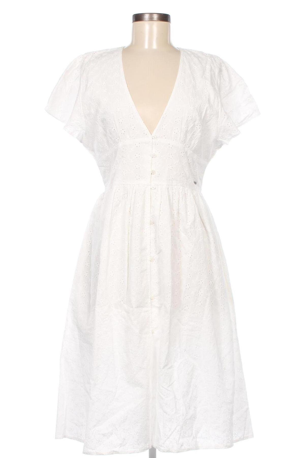 Kleid Pepe Jeans, Größe M, Farbe Weiß, Preis 48,71 €