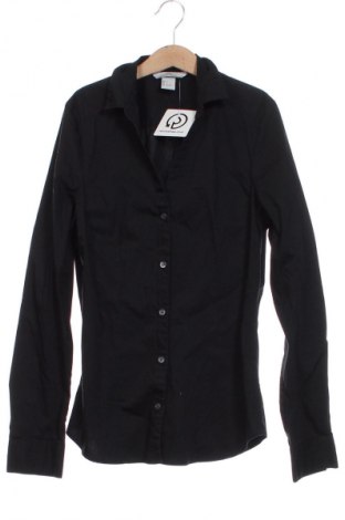 Γυναικείο πουκάμισο H&M, Μέγεθος XS, Χρώμα Μαύρο, Τιμή 3,99 €