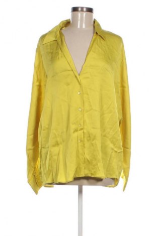 Дамска риза Massimo Dutti, Размер L, Цвят Жълт, Цена 55,00 лв.