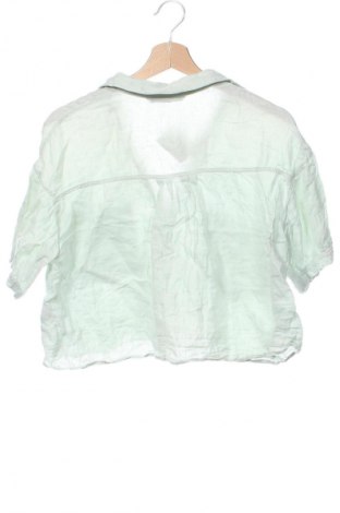 Γυναικείο πουκάμισο Zara, Μέγεθος XS, Χρώμα Πράσινο, Τιμή 13,99 €