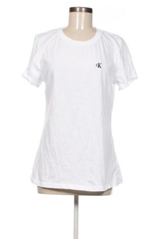 Damski T-shirt Calvin Klein Jeans, Rozmiar XL, Kolor Biały, Cena 268,99 zł