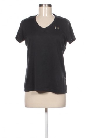 Γυναικείο t-shirt Under Armour, Μέγεθος M, Χρώμα Μαύρο, Τιμή 17,99 €