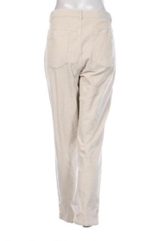 Pantaloni de velvet de femei Unbranded, Mărime L, Culoare Ecru, Preț 26,99 Lei