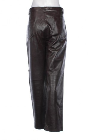 Pantaloni de piele pentru damă Unbranded, Mărime XL, Culoare Maro, Preț 274,30 Lei