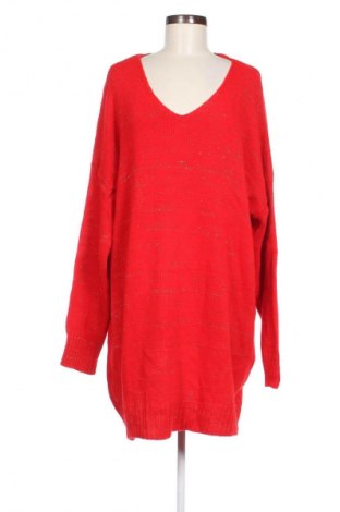 Damski sweter Unbranded, Rozmiar 3XL, Kolor Czerwony, Cena 95,99 zł