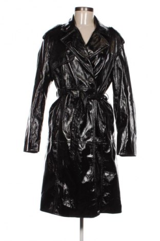 Trench de femei Bershka, Mărime S, Culoare Negru, Preț 121,99 Lei