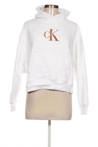 Дамски суитшърт Calvin Klein Jeans, Размер XS, Цвят Бял, Цена 82,99 лв.