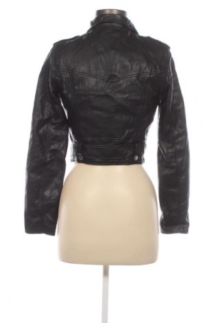 Damska kurtka skórzana Bershka, Rozmiar M, Kolor Czarny, Cena 190,99 zł