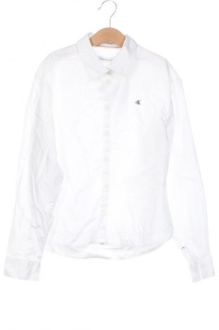 Cămașă pentru copii Calvin Klein Jeans, Mărime 10-11y/ 146-152 cm, Culoare Alb, Preț 184,99 Lei