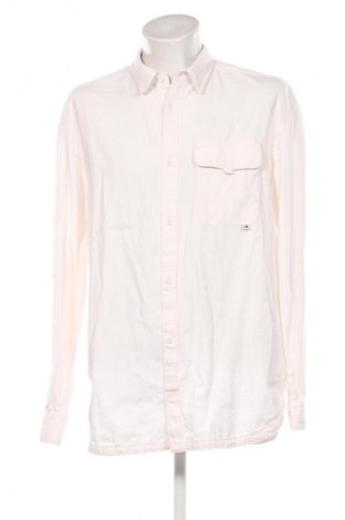 Cămașă de bărbați Tommy Jeans, Mărime L, Culoare Ecru, Preț 105,99 Lei