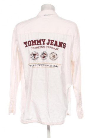 Cămașă de bărbați Tommy Jeans, Mărime L, Culoare Ecru, Preț 105,99 Lei