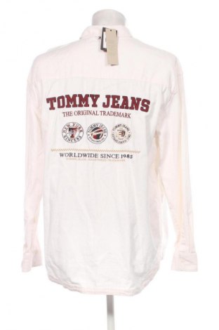 Herrenhemd Tommy Jeans, Größe L, Farbe Ecru, Preis 21,99 €