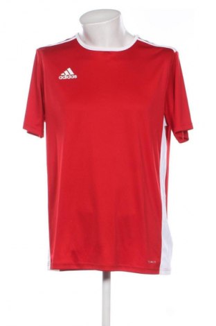 Ανδρικό t-shirt Adidas, Μέγεθος L, Χρώμα Κόκκινο, Τιμή 17,99 €