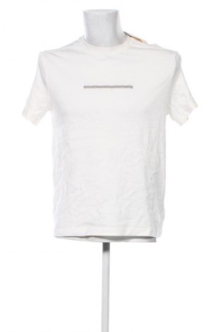 Tricou de bărbați Calvin Klein, Mărime M, Culoare Ecru, Preț 187,99 Lei