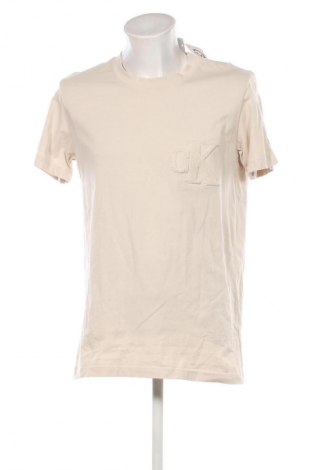 Tricou de bărbați Calvin Klein Jeans, Mărime XL, Culoare Bej, Preț 267,99 Lei