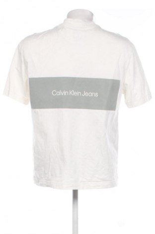 Tricou de bărbați Calvin Klein Jeans, Mărime S, Culoare Ecru, Preț 267,99 Lei