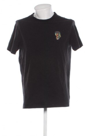 Męski T-shirt Karl Lagerfeld, Rozmiar L, Kolor Czarny, Cena 203,99 zł