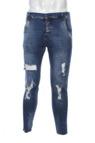 Blugi de bărbați SikSilk, Mărime L, Culoare Albastru, Preț 51,99 Lei