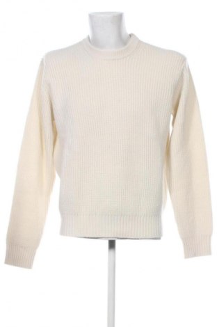 Herrenpullover Bershka, Größe M, Farbe Ecru, Preis € 31,99