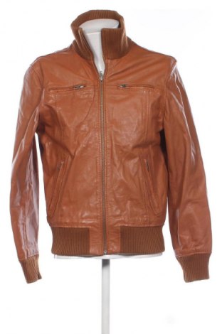Geacă de piele pentru bărbati Jack & Jones, Mărime XL, Culoare Maro, Preț 455,12 Lei
