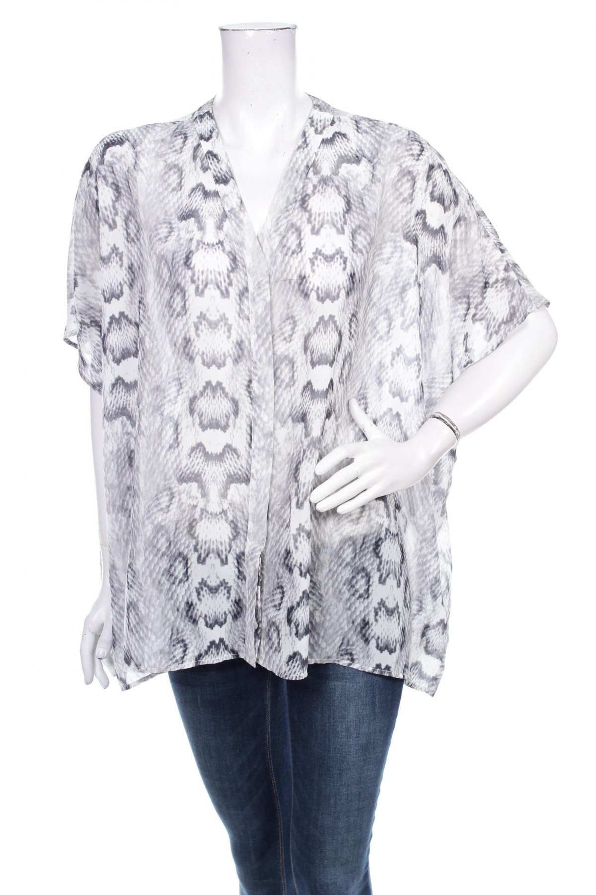 Γυναικείο πουκάμισο H&M Divided, Μέγεθος M, Χρώμα Γκρί, Τιμή 9,90 €