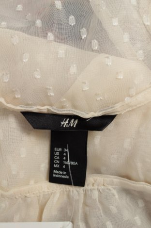 Γυναικείο πουκάμισο H&M, Μέγεθος XS, Χρώμα Εκρού, Τιμή 9,28 €