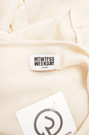 Γυναικείο πουκάμισο Mtwtfss Weekday, Μέγεθος L, Χρώμα Εκρού, Τιμή 11,75 €