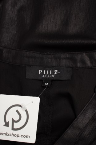Γυναικείο πουκάμισο Pulz Jeans, Μέγεθος M, Χρώμα Μαύρο, Τιμή 11,13 €