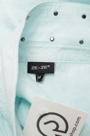 Γυναικείο πουκάμισο Ze-Ze, Μέγεθος M, Χρώμα Μπλέ, Τιμή 9,90 €
