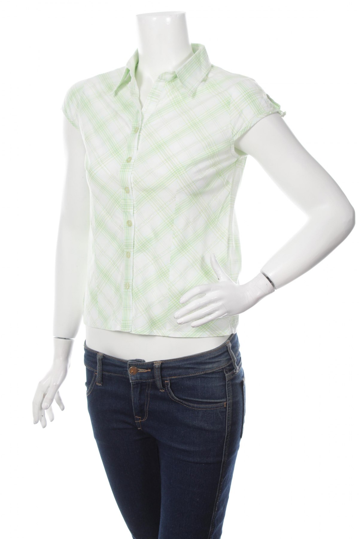 Γυναικείο πουκάμισο, Μέγεθος XS, Χρώμα Πράσινο, Τιμή 9,90 €