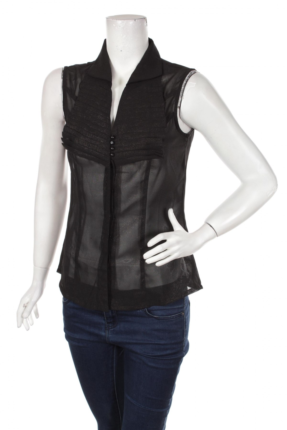 Γυναικείο πουκάμισο, Μέγεθος S, Χρώμα Μαύρο, Τιμή 12,37 €