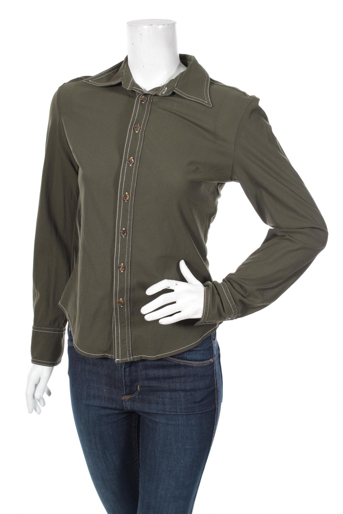 Γυναικείο πουκάμισο, Μέγεθος M, Χρώμα Πράσινο, Τιμή 24,74 €